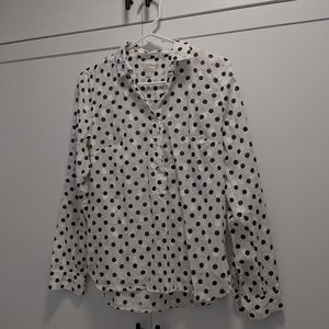 J Crew Polka Dot Shirt
